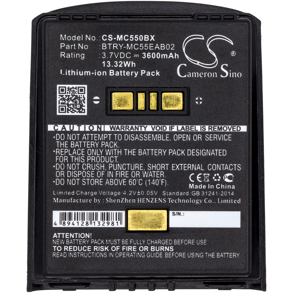 Battery Replaces BTRY-MC55EAB02