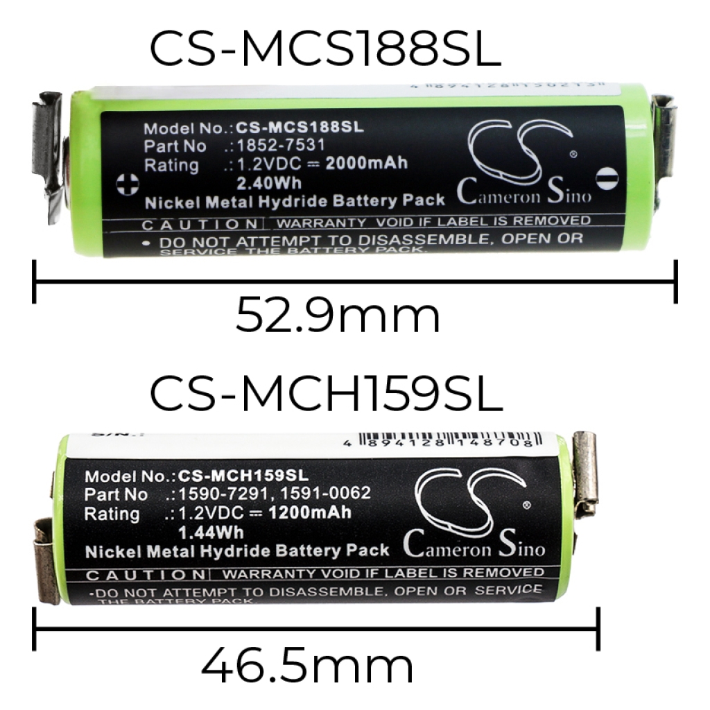 Akkumulátorok orvostechnikai eszközökhöz Wella Tonde Eco S (CS-MCS188SL)