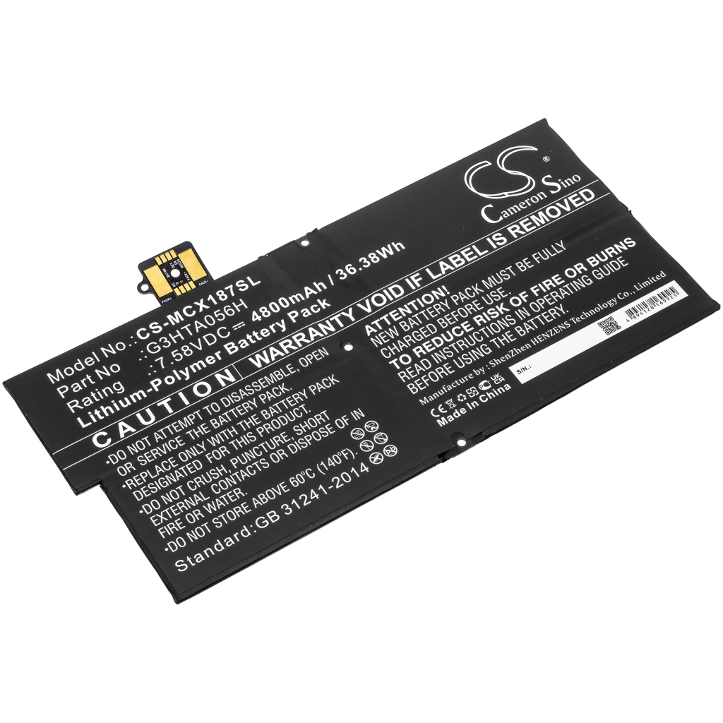 Tablet Battery Microsoft CS-MCX187SL