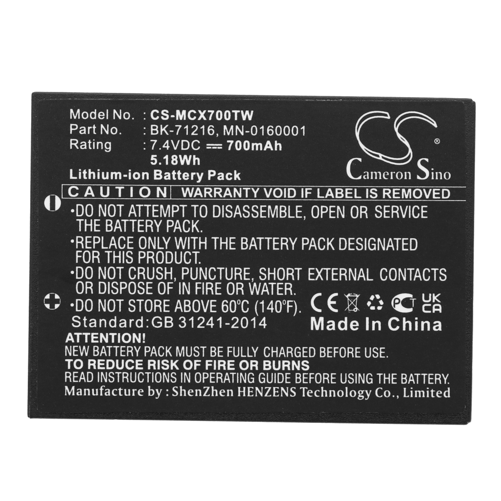 Battery Replaces 103-0001-1