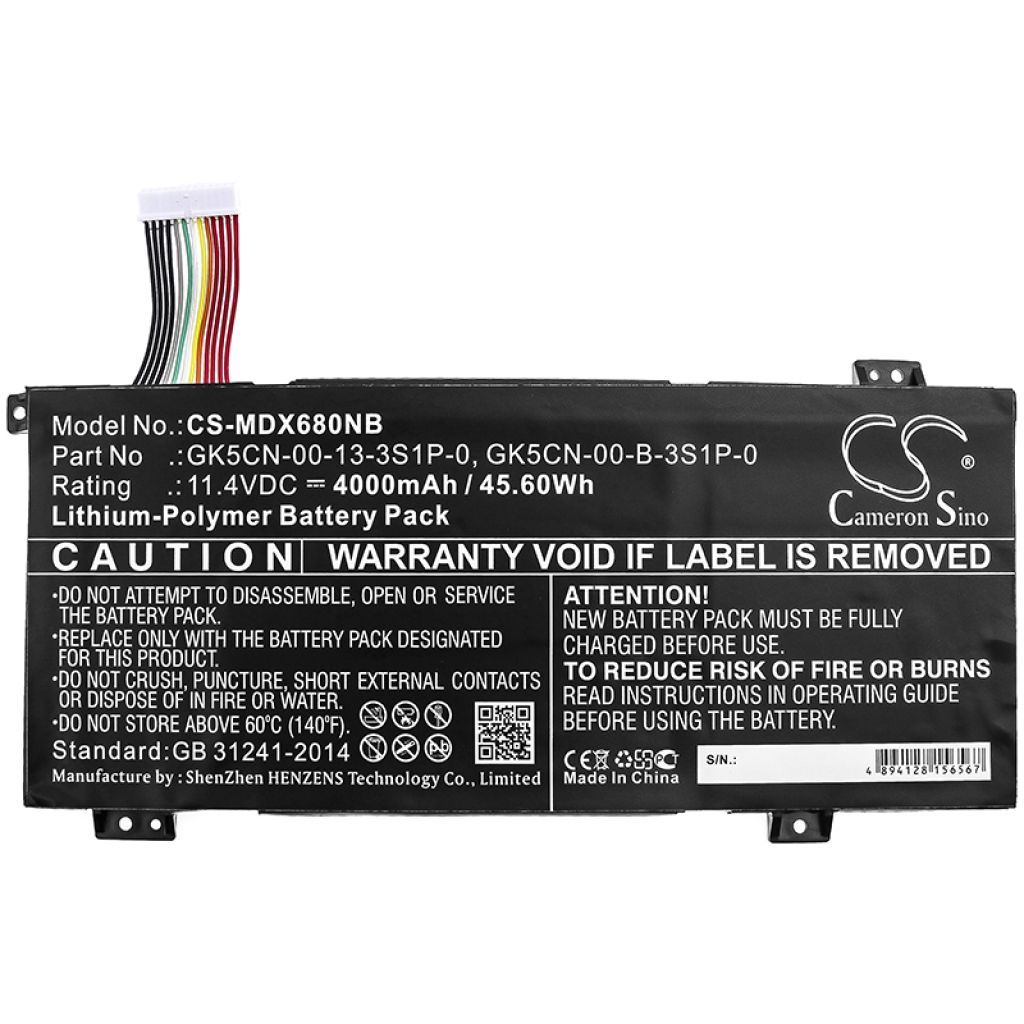 Notebook battery Medion MD61573 (CS-MDX680NB)