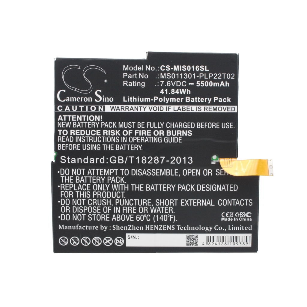 Battery Replaces X883815-010