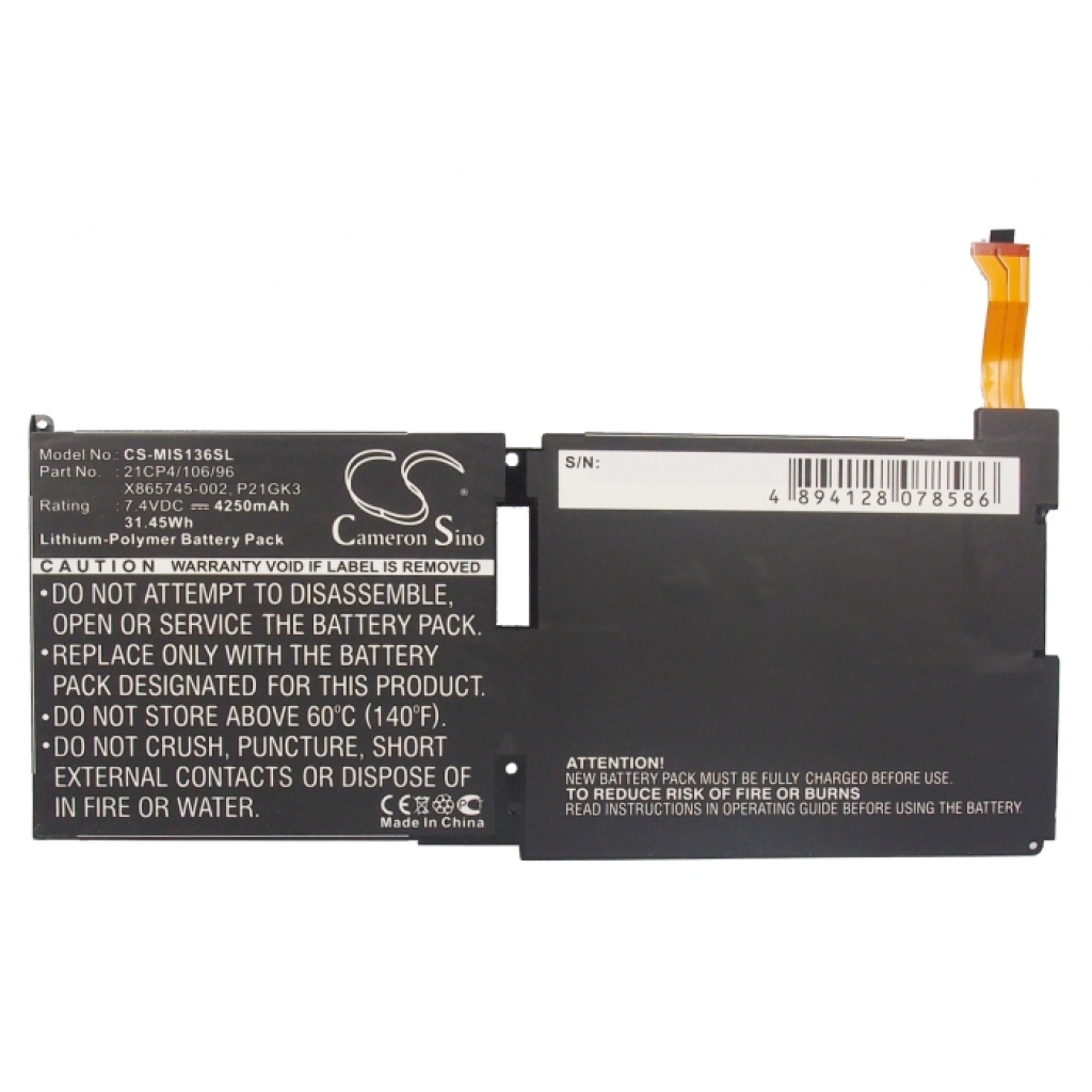 Tablet Battery Microsoft CS-MIS136SL