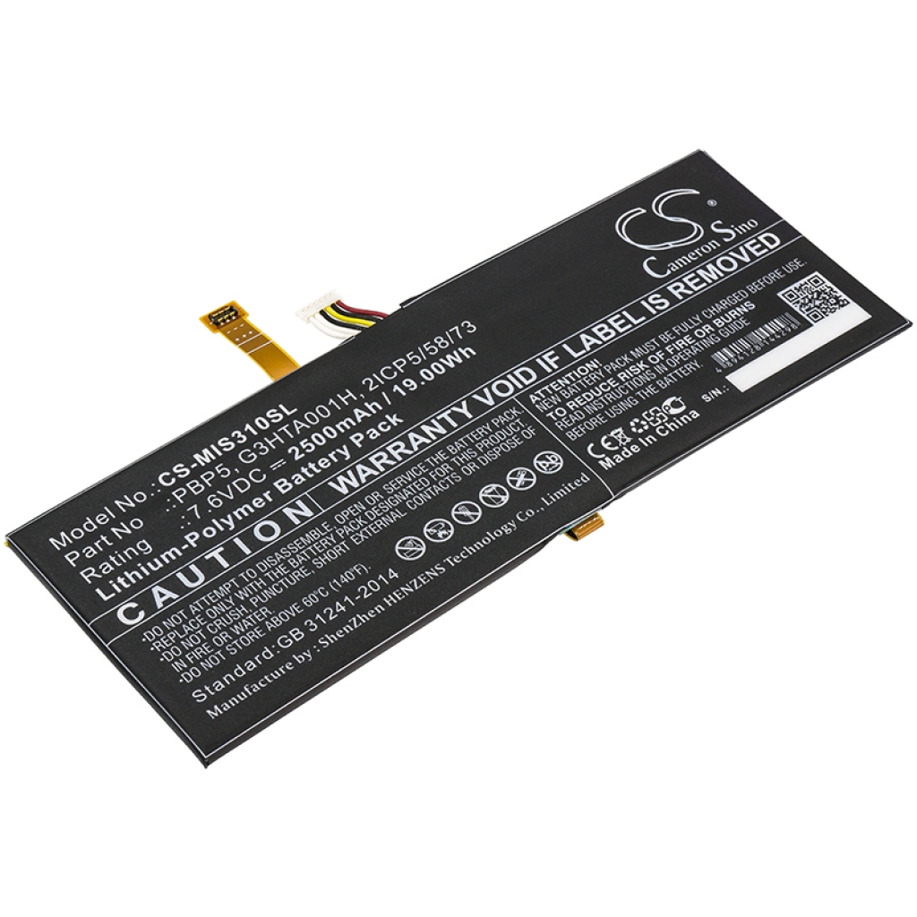 Tablet Battery Microsoft CS-MIS310SL