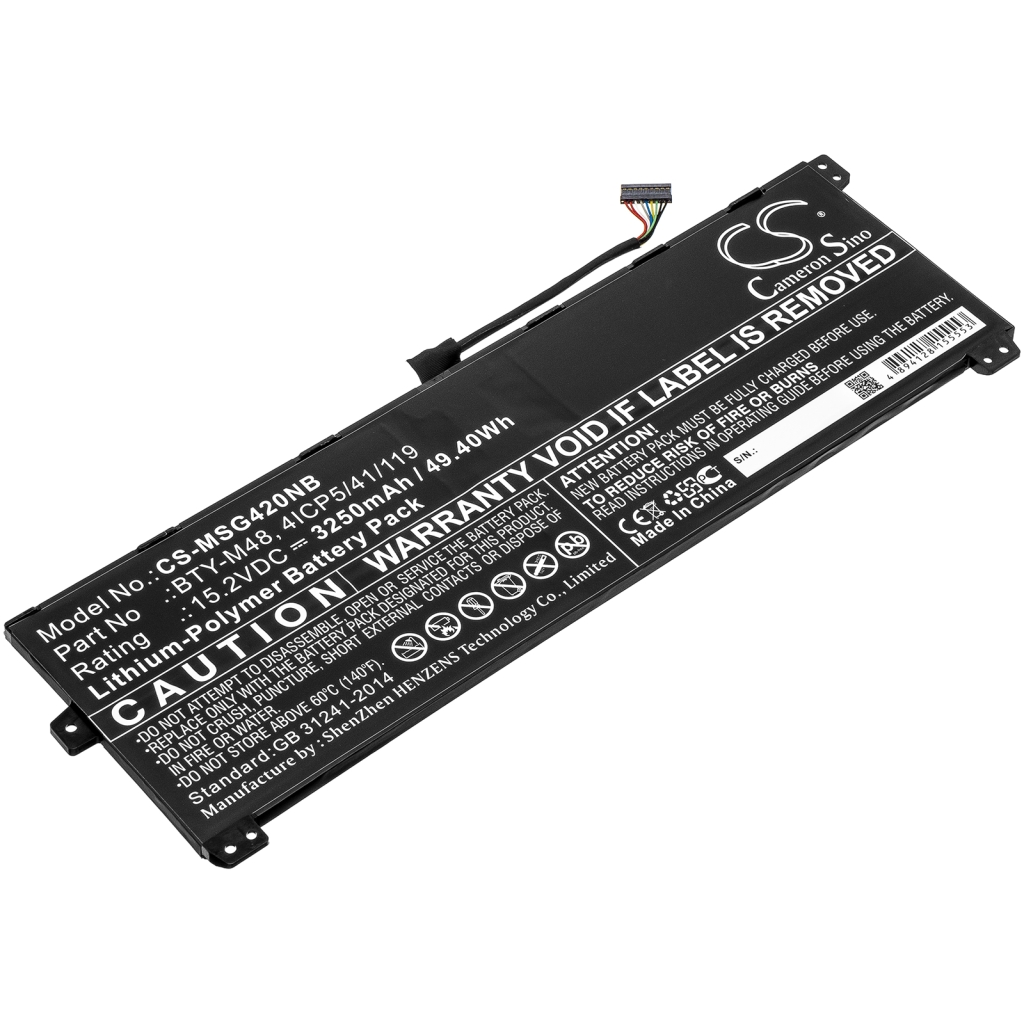 Notebook battery MSI PS42 Modern (CS-MSG420NB)