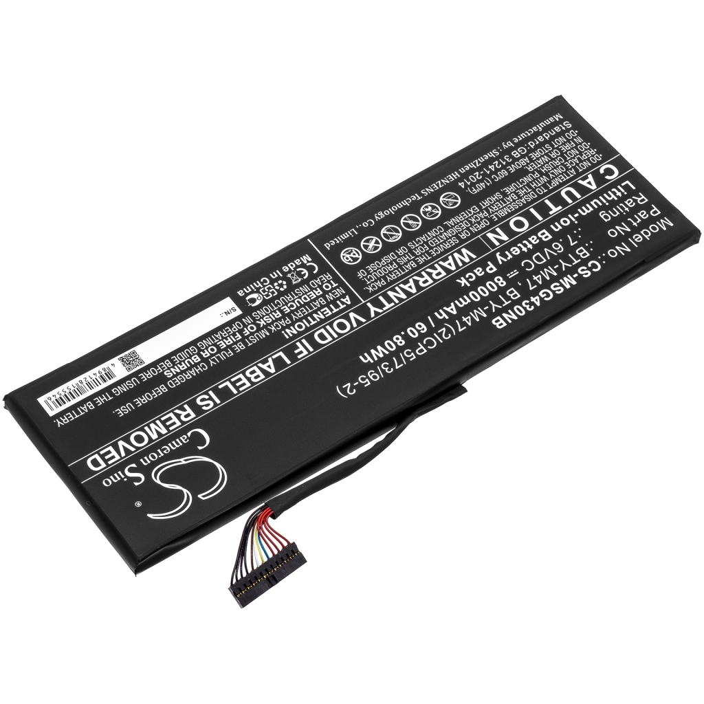 Notebook battery MSI GS43VR 7RE (CS-MSG430NB)