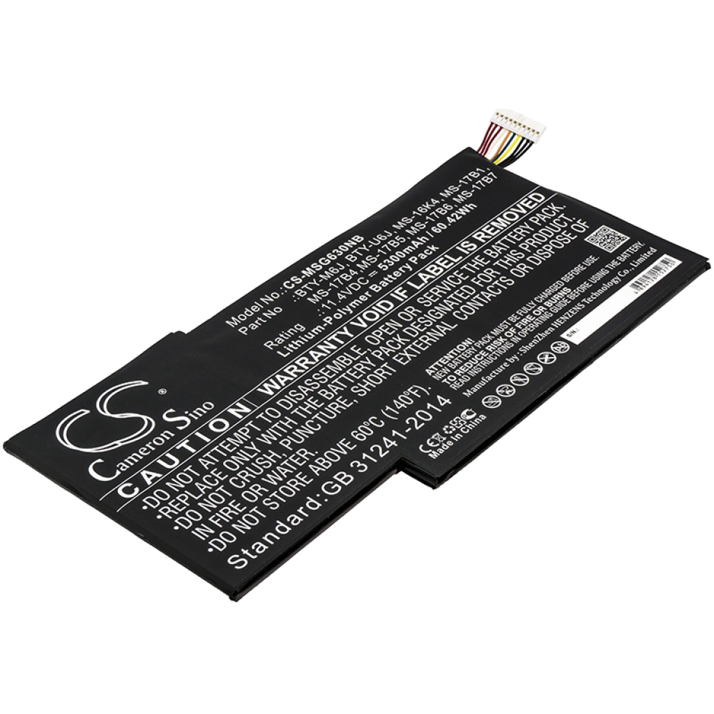 Notebook battery MSI GS73 7RE-027XES Stealth Pro (CS-MSG630NB)