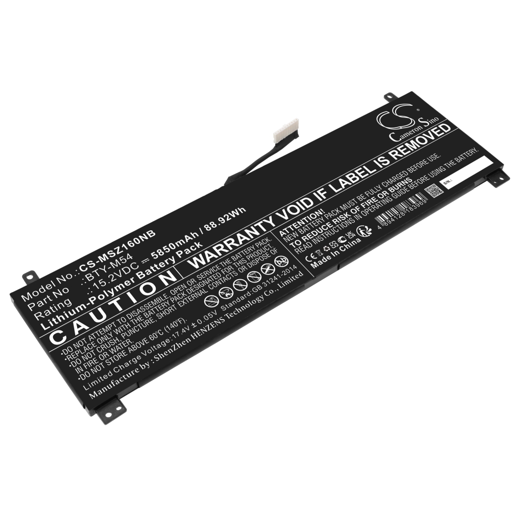 Notebook battery MSI Creator Z16 A11UET-018TR (CS-MSZ160NB)