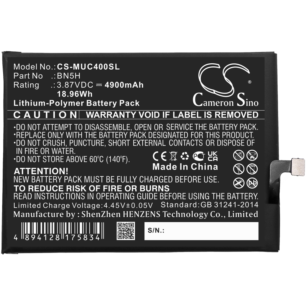 Mobile Phone Battery Xiaomi Redmi Note 11E (CS-MUC400SL)