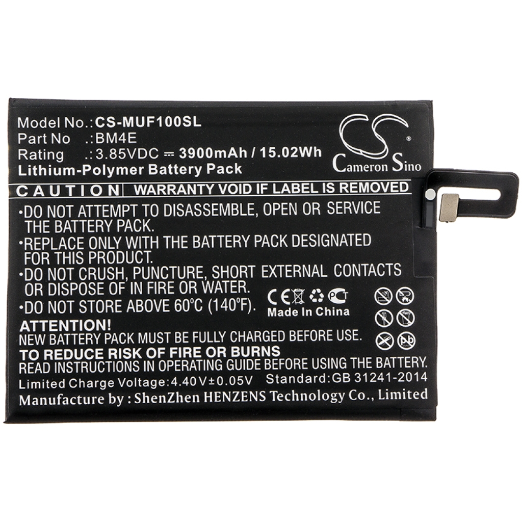 Mobile Phone Battery Xiaomi CS-MUF100SL