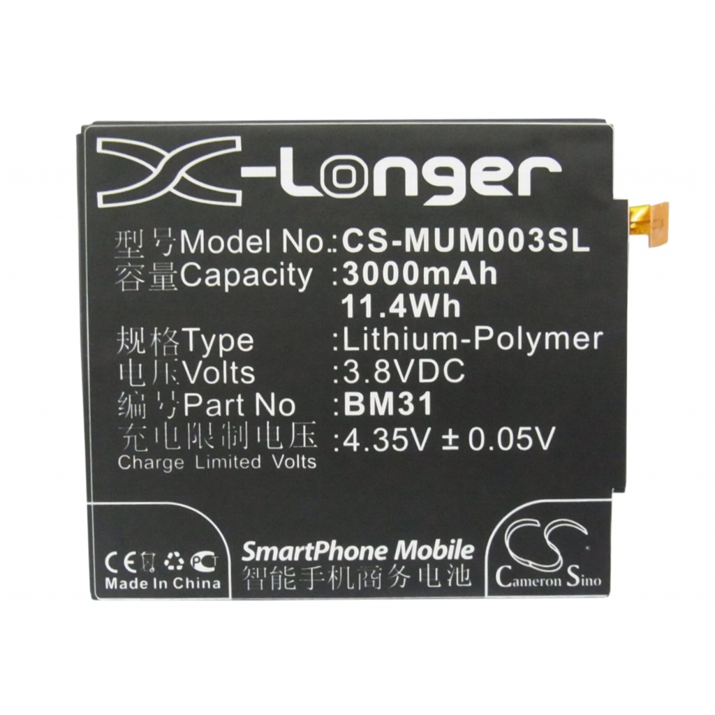 Mobile Phone Battery Xiaomi Mi3 (CS-MUM003SL)