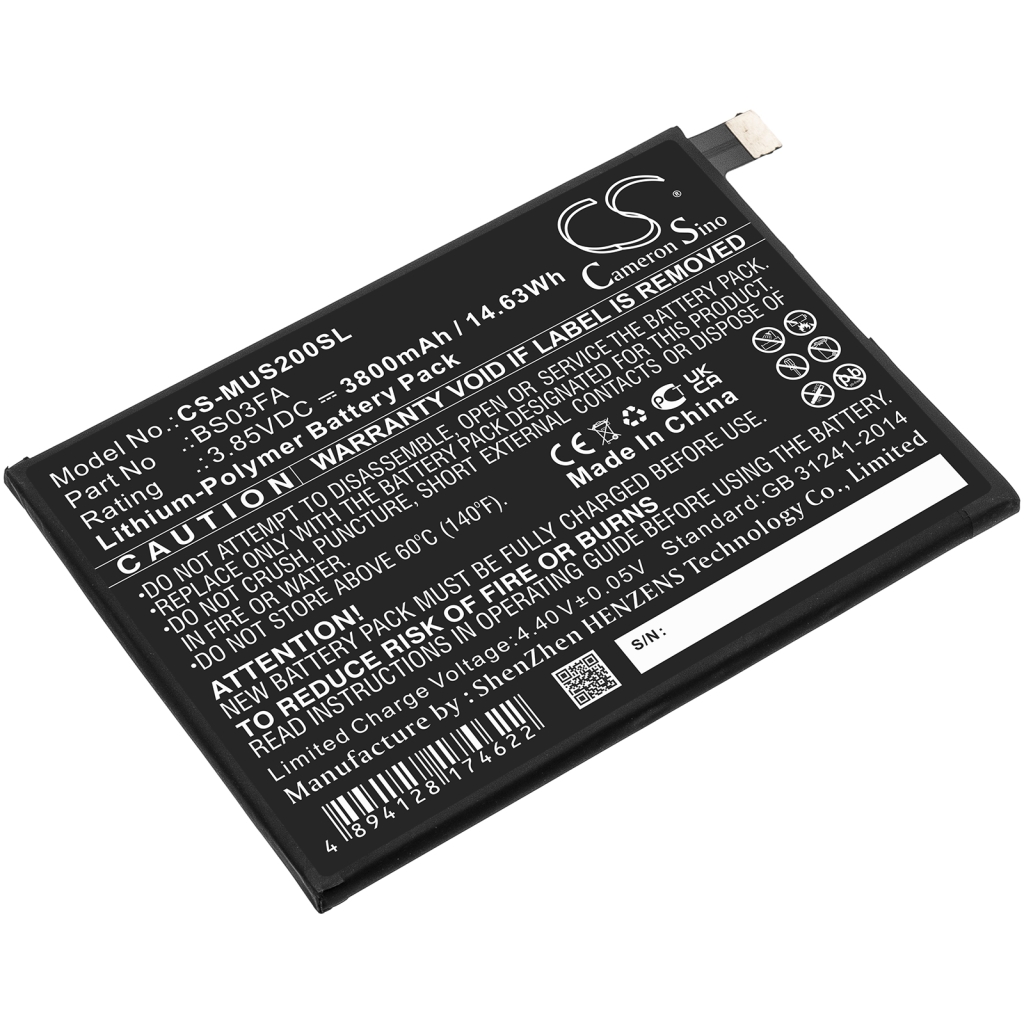 Mobile Phone Battery Xiaomi CS-MUS200SL