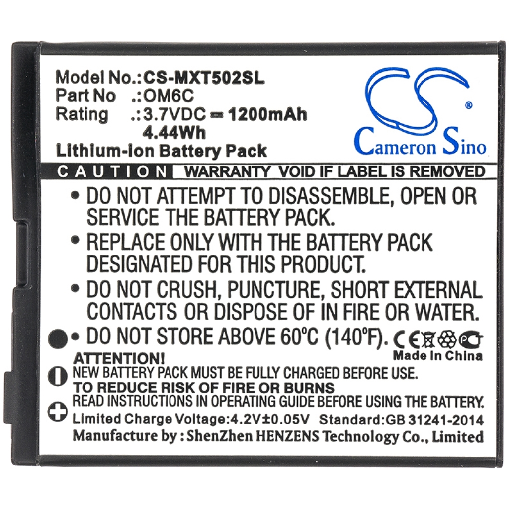 Mobile Phone Battery Motorola CS-MXT502SL