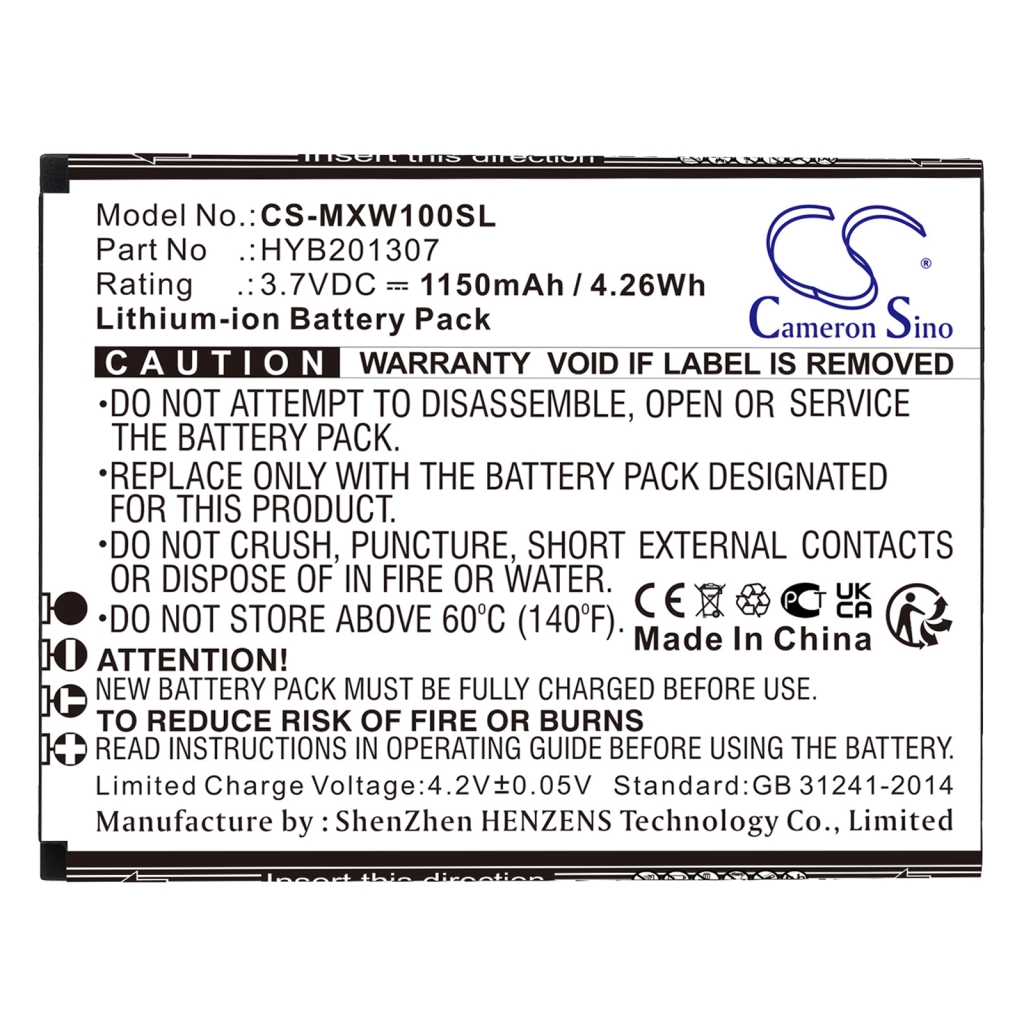 Mobile Phone Battery Umx MXW1 (CS-MXW100SL)