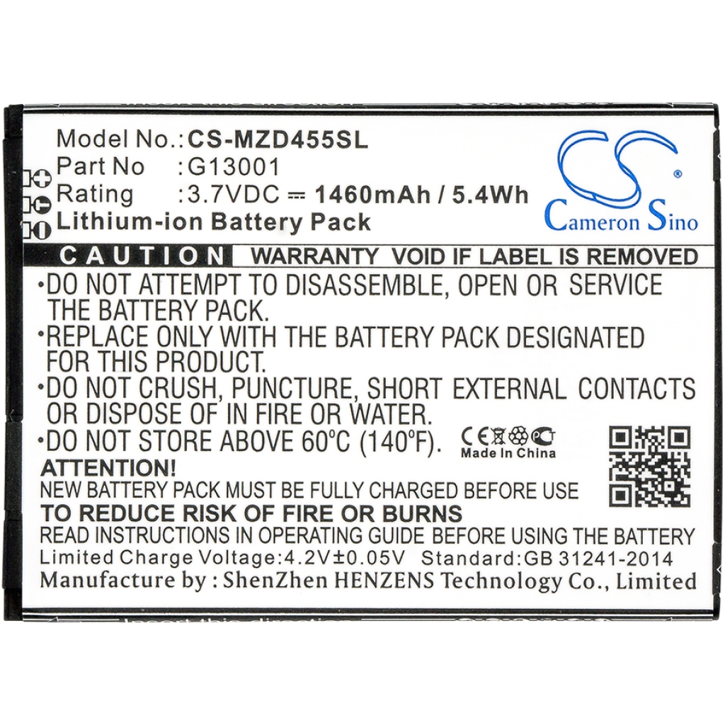 Mobile Phone Battery Navon CS-MZD455SL