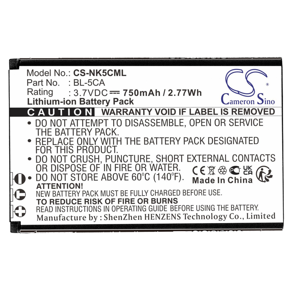 Battery Replaces BL-5C