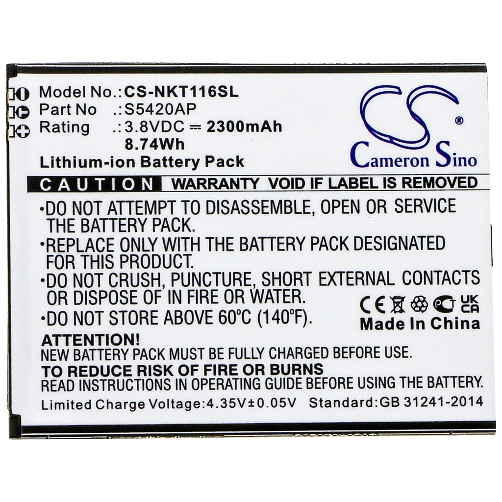 Mobile Phone Battery Nokia TA-1165 (CS-NKT116SL)