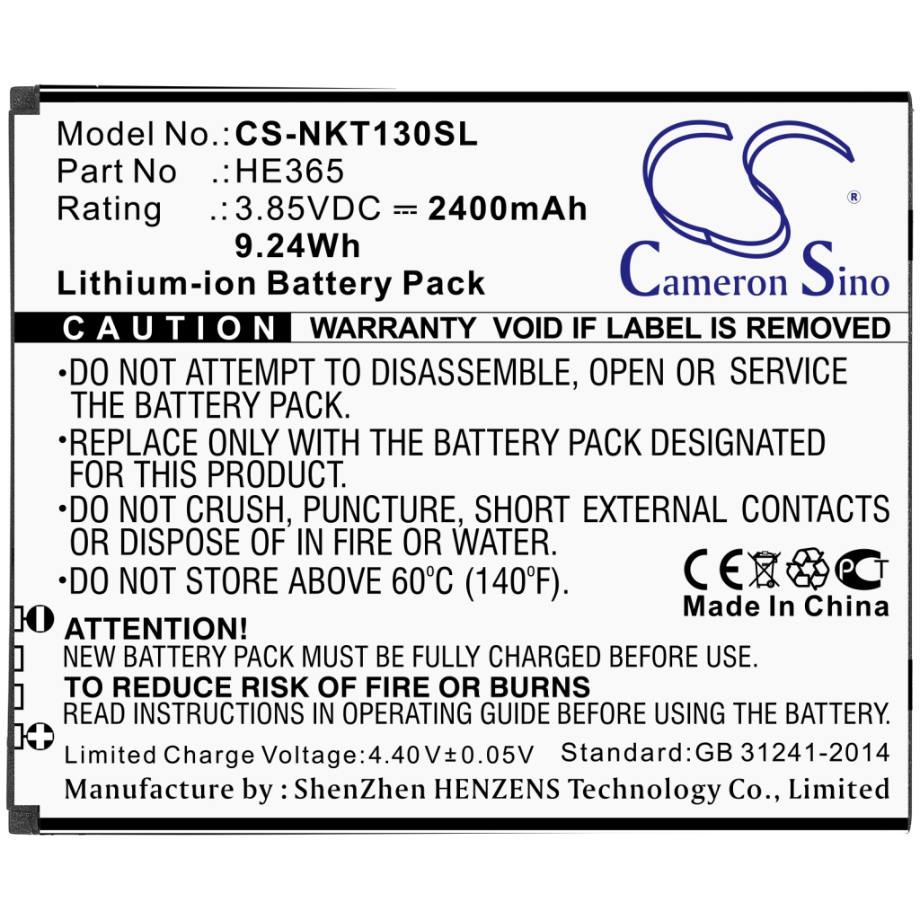 Mobile Phone Battery Nokia TA-1127 (CS-NKT130SL)