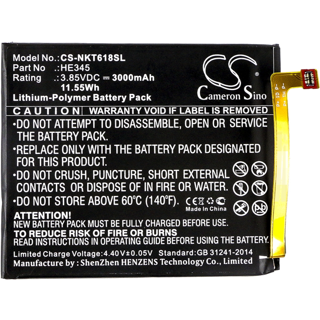 Mobile Phone Battery Nokia CS-NKT618SL