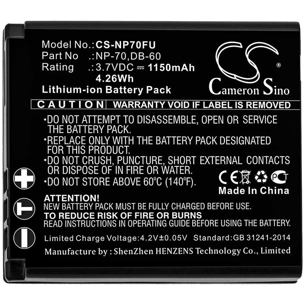 Camera Battery Casio CS-NP70FU