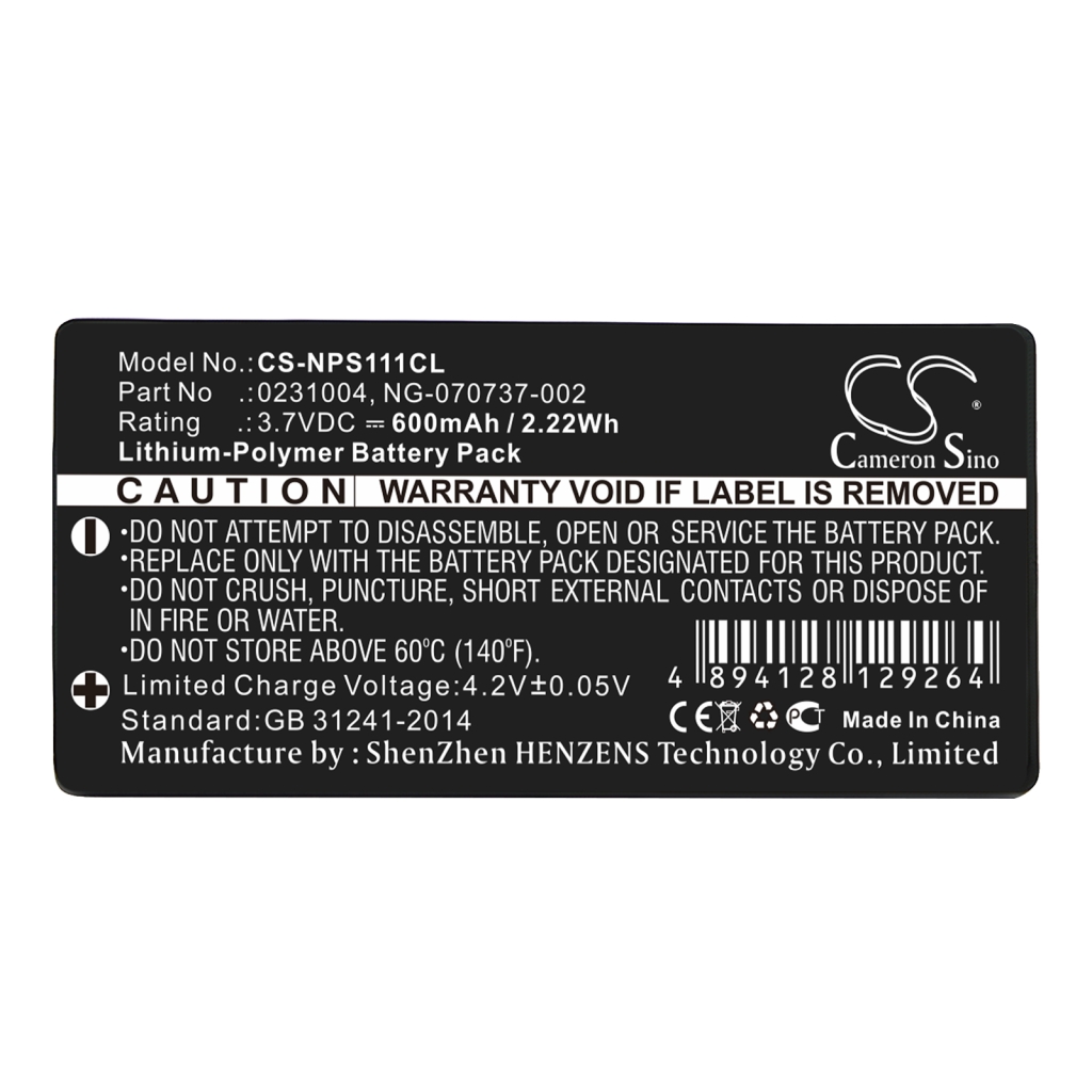 Battery Replaces NG-070737-002