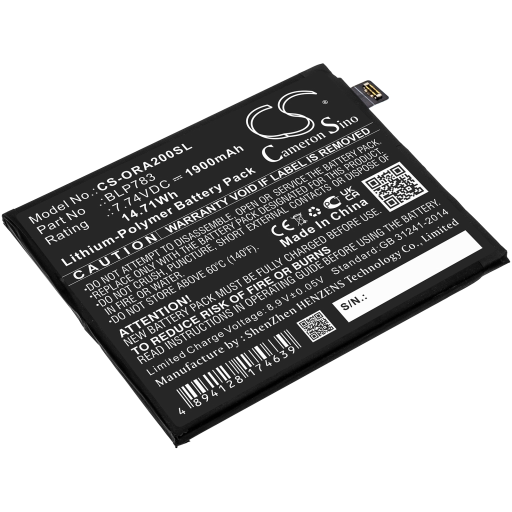 Mobile Phone Battery OPPO CS-ORA200SL