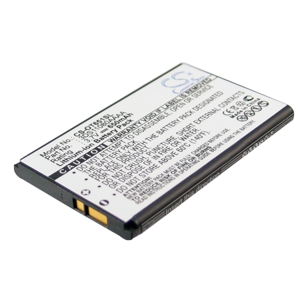 Mobile Phone Battery Alcatel OT-E158 (CS-OT651SL)