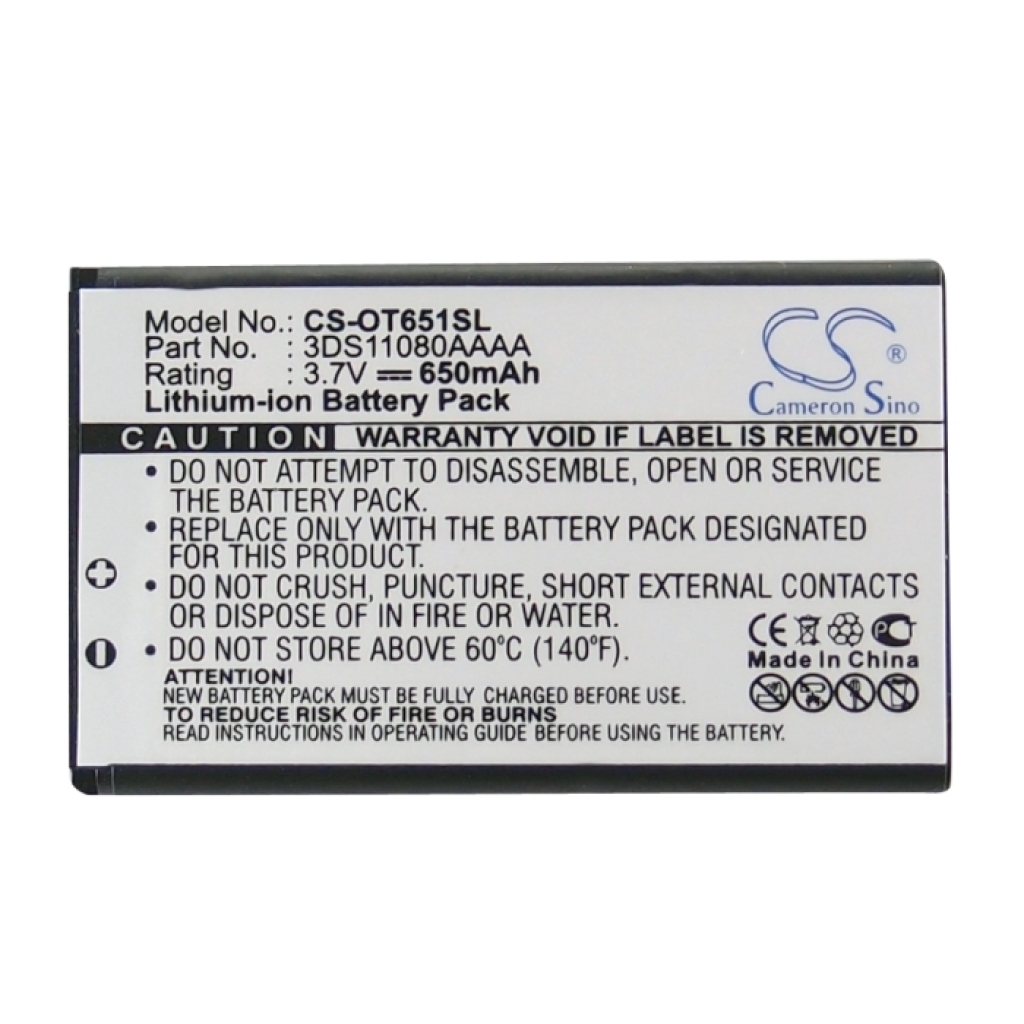 Mobile Phone Battery Alcatel OT-E259 (CS-OT651SL)