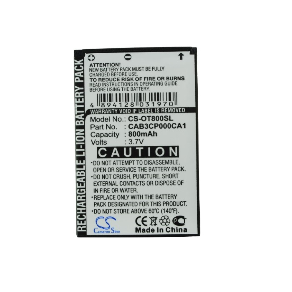 Mobile Phone Battery Alcatel One Touch 808A