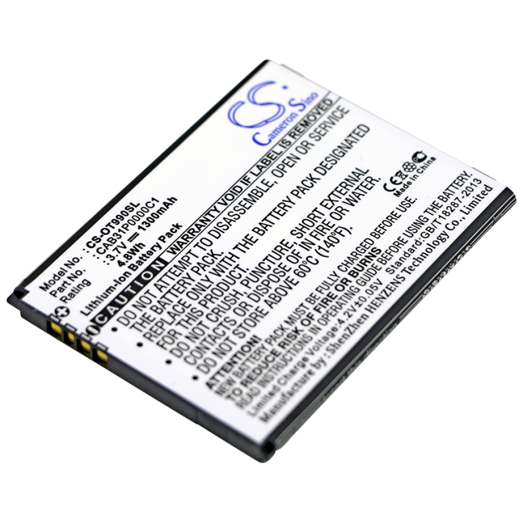 Mobile Phone Battery Alcatel CS-OT990SL