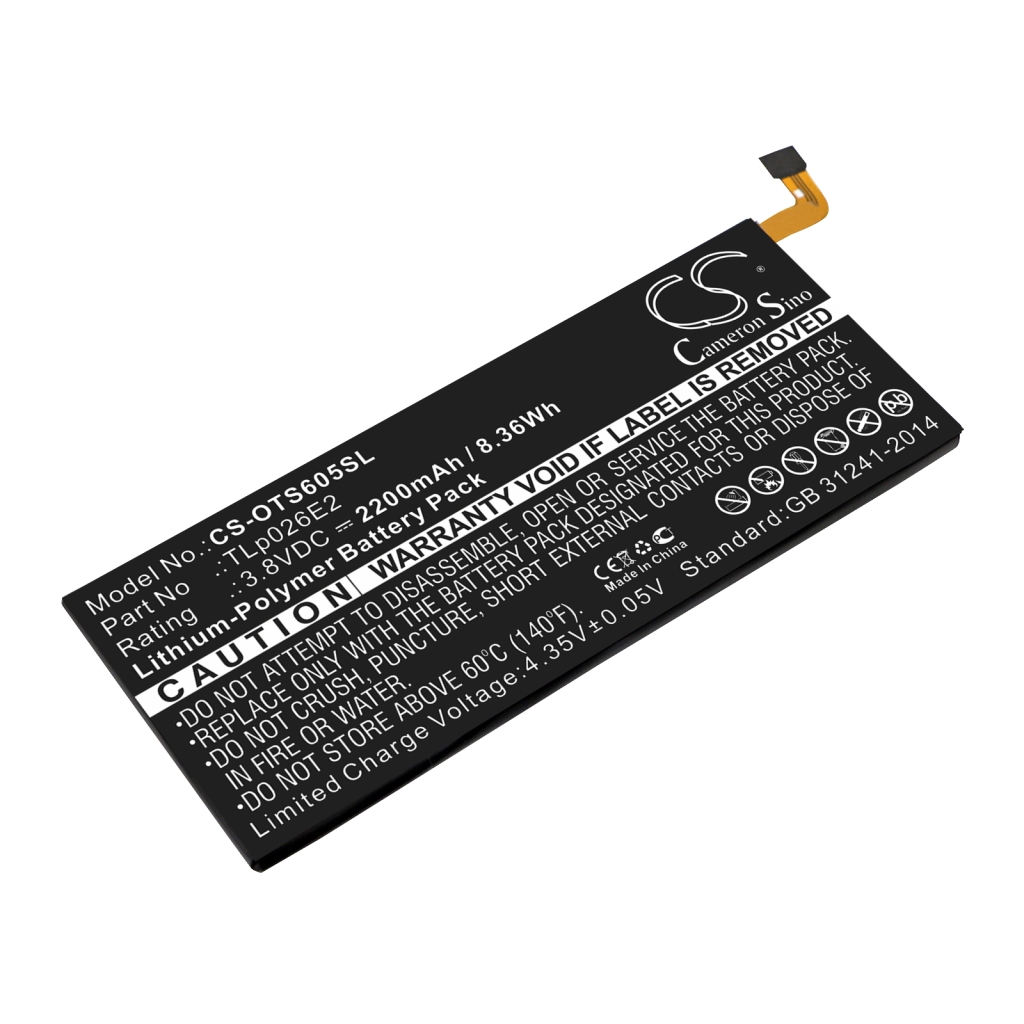 Mobile Phone Battery Alcatel OT-6055B (CS-OTS605SL)