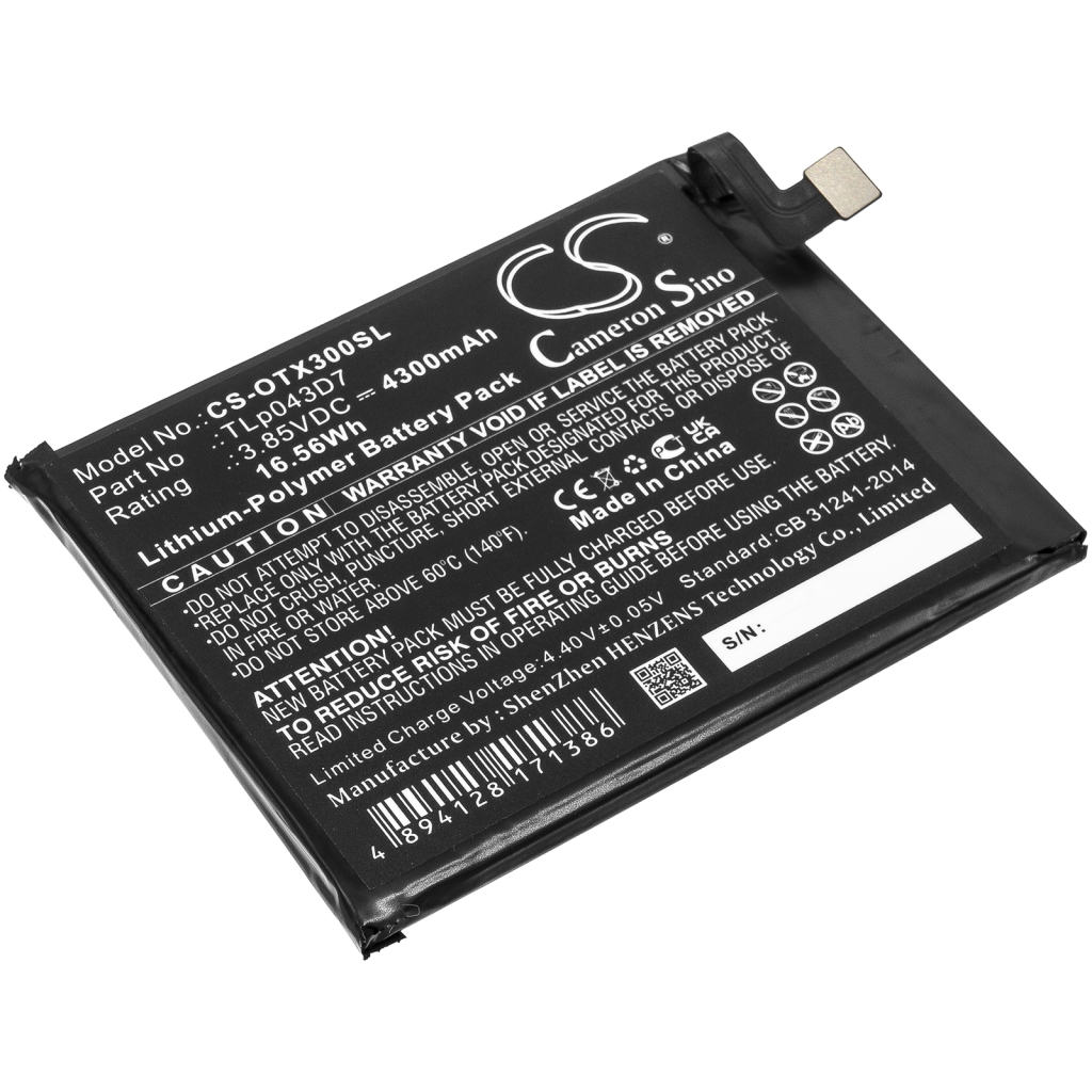 Mobile Phone Battery Alcatel CS-OTX300SL