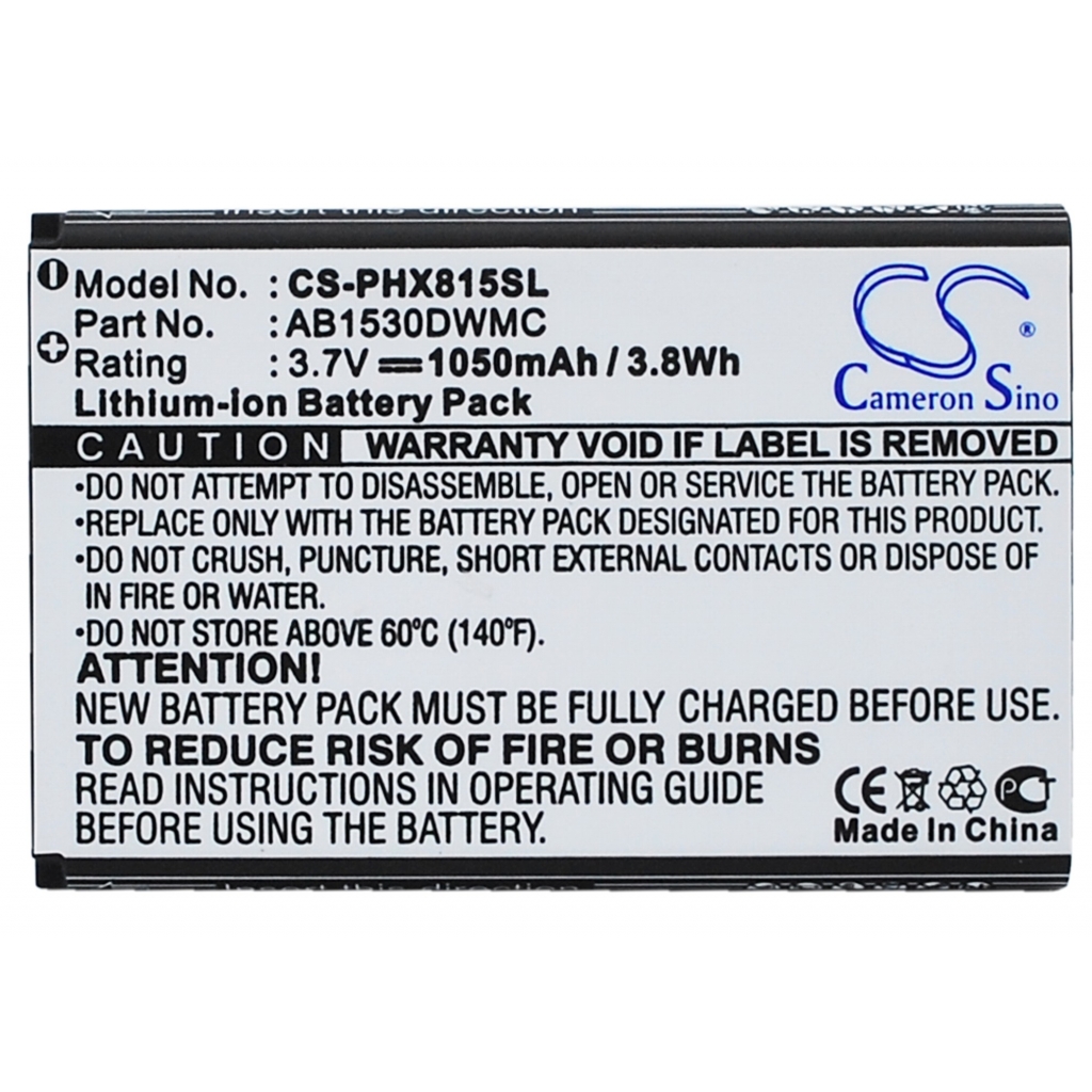 Mobile Phone Battery Philips Xenium V816
