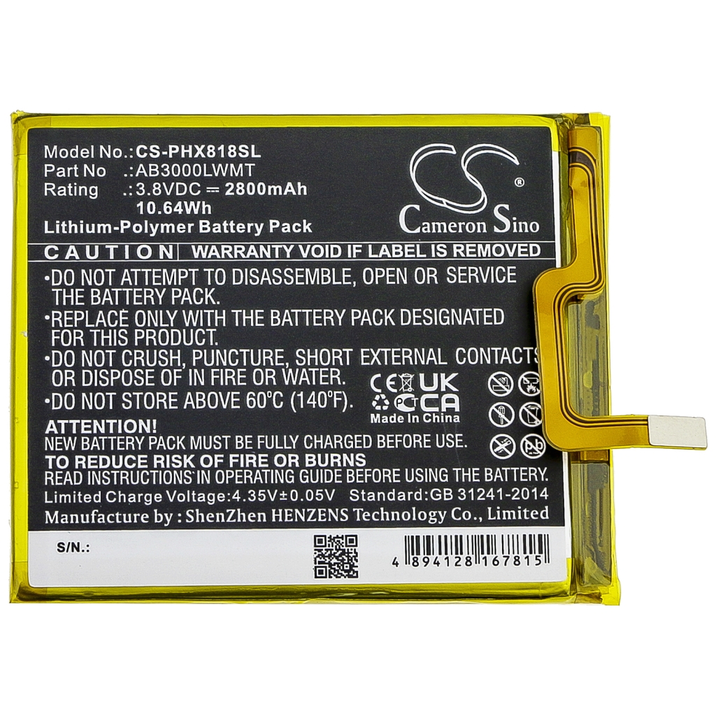 Battery Replaces AB3000LWMT