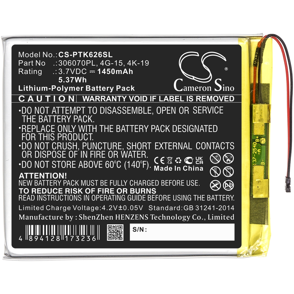 Ebook, eReader Battery Digma R657 (CS-PTK626SL)
