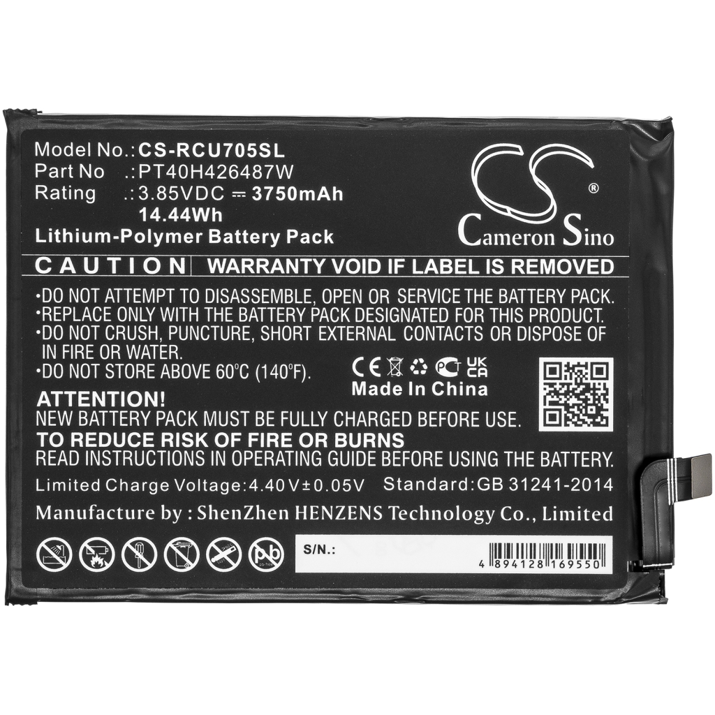 Mobile Phone Battery Cricket U705AC (CS-RCU705SL)