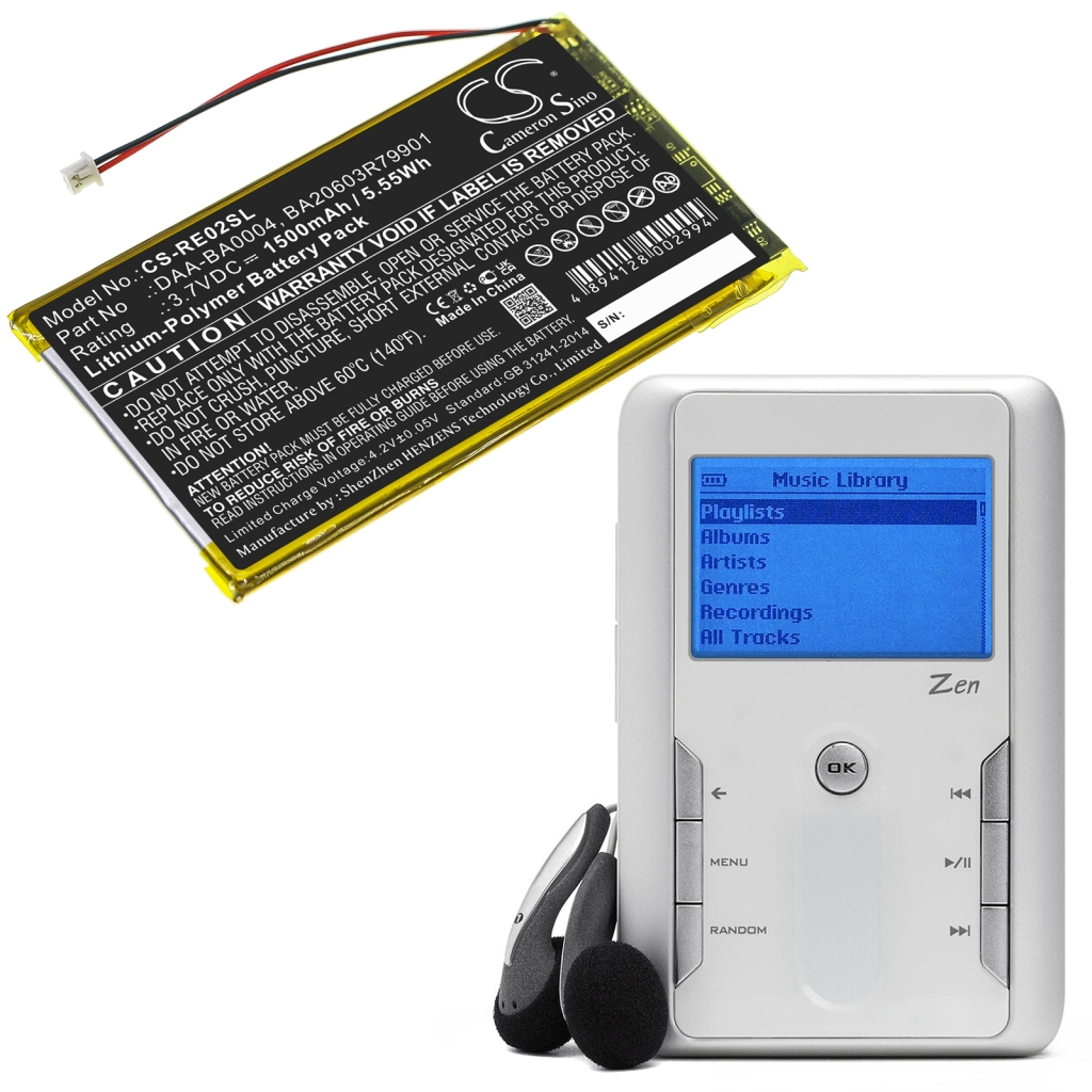 MP3, MP4, PMP Battery Creative Zen Touch 40GB (CS-RE02SL)