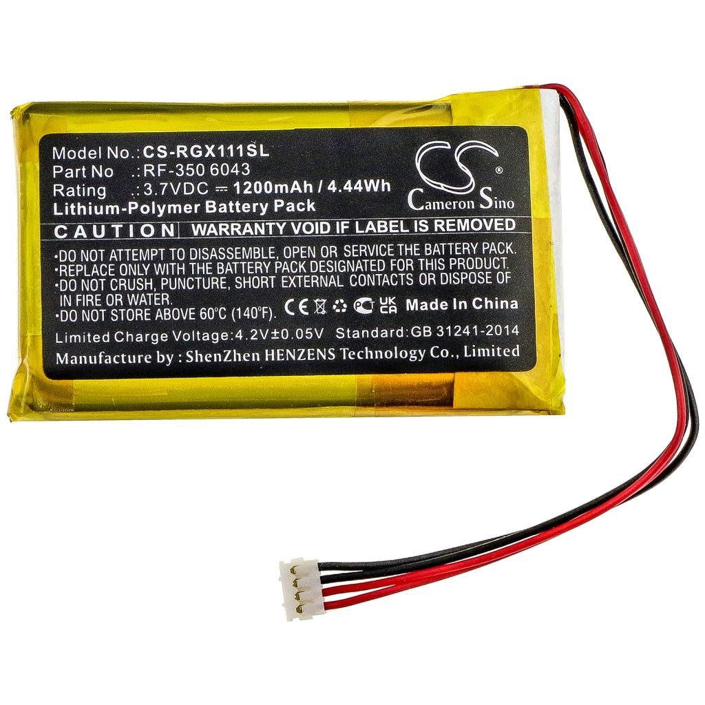 GPS, Navigator Battery Renkforce CS-RGX111SL