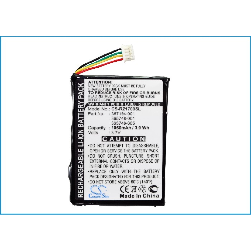 Tablet Battery HP CS-RZ1700SL