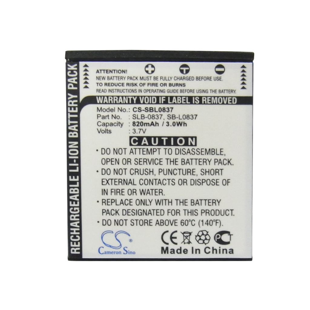 Camera Battery Samsung CS-SBL0837