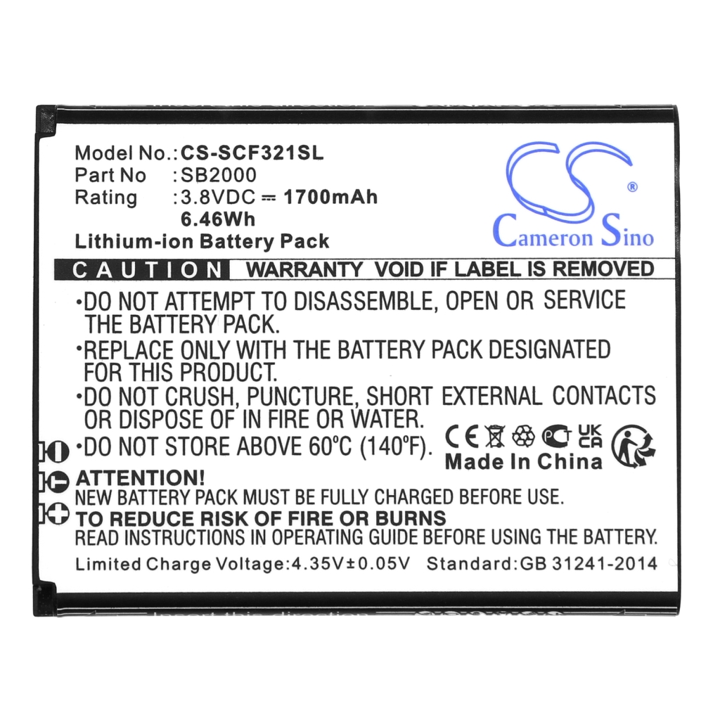 Mobile Phone Battery Schok Flip SC3218B (CS-SCF321SL)