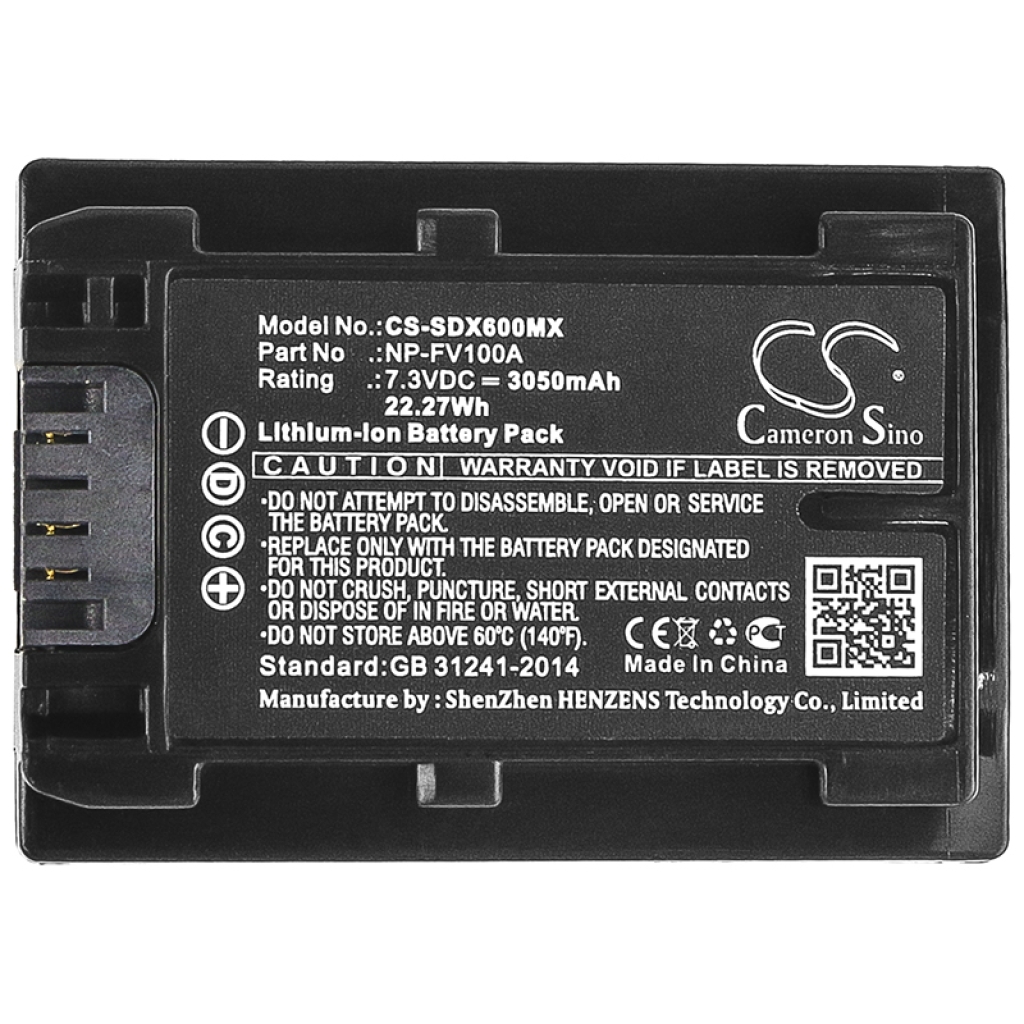 Camera Battery Sony CS-SDX600MX