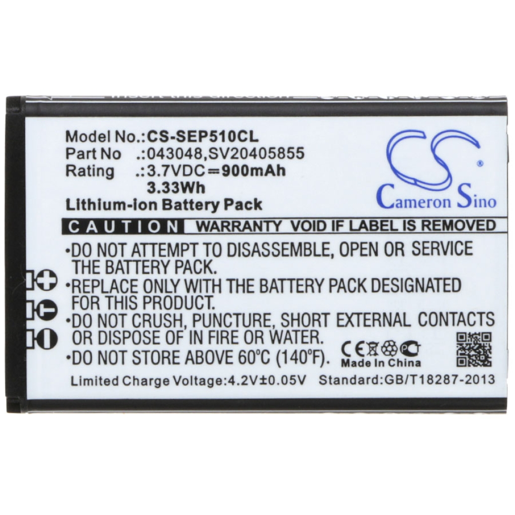 Cordless Phone Battery Swissvoice ePure 6.0 (CS-SEP510CL)