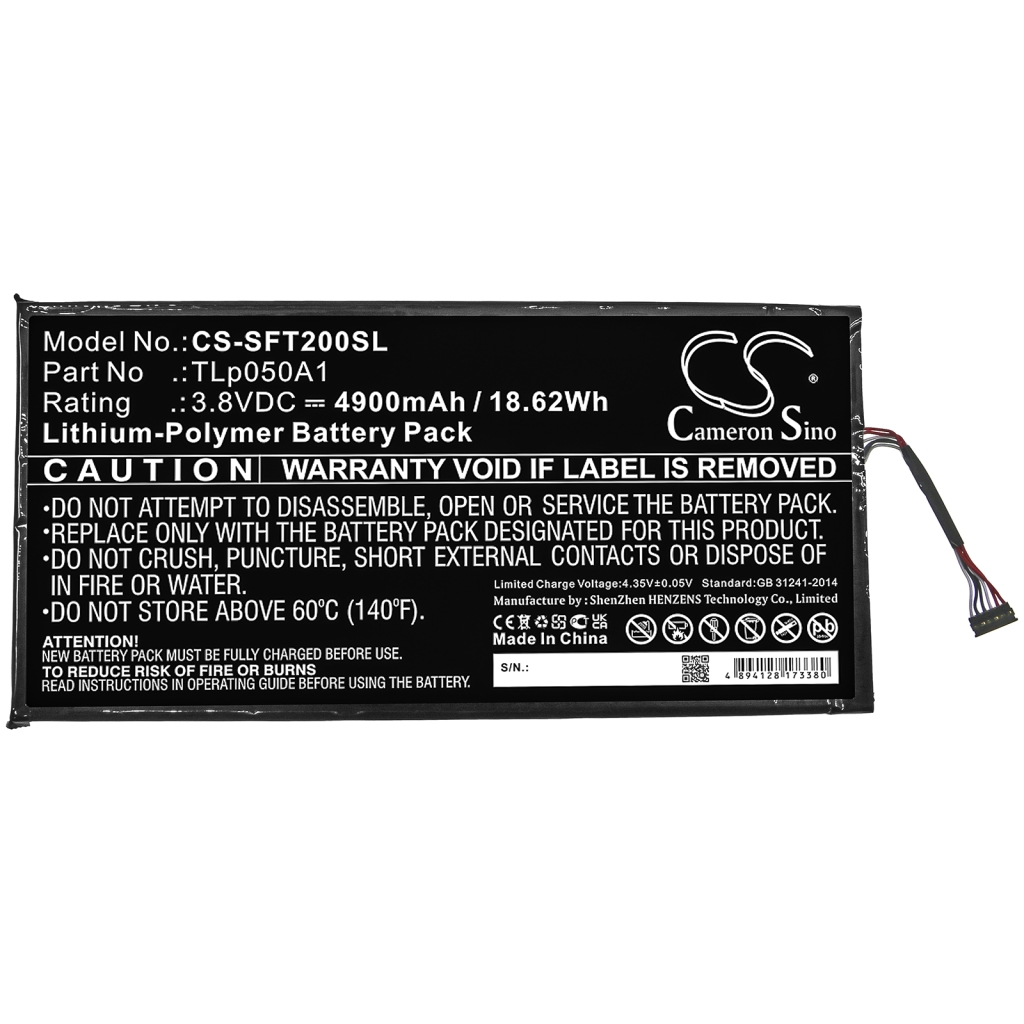 Tablet Battery Safran Morpho Tablet 2 (CS-SFT200SL)