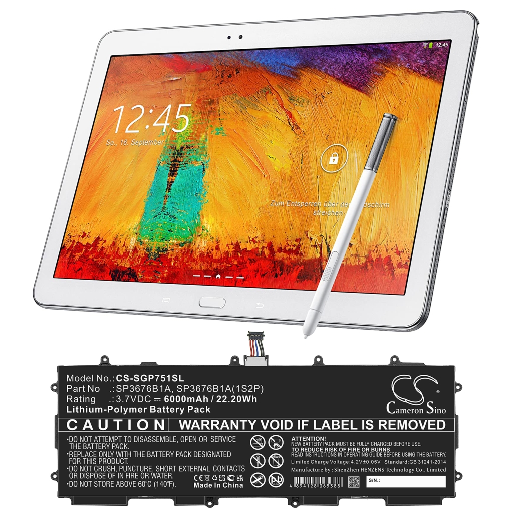 Tablet Battery Samsung Galaxy Tab 2 10.1 (CS-SGP751SL)