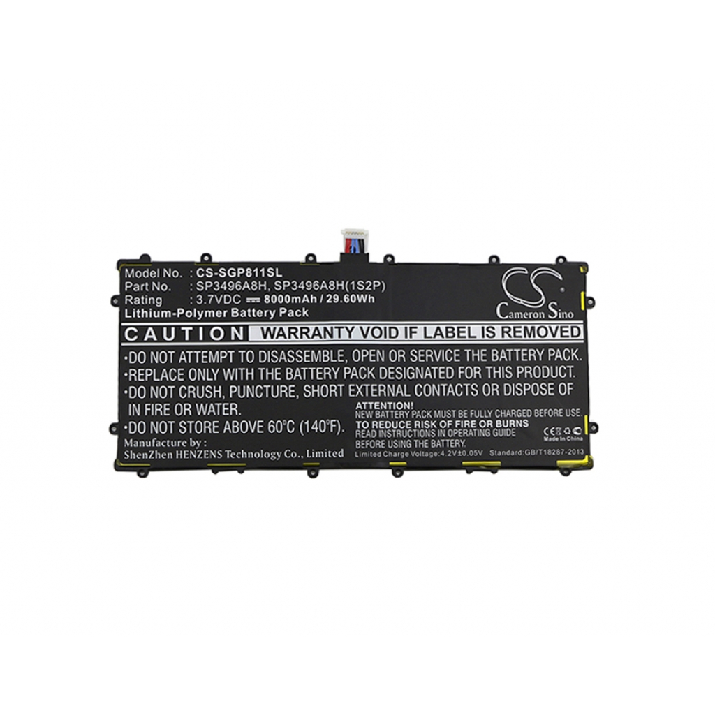 Tablet Battery Samsung GT-P8110 (CS-SGP811SL)