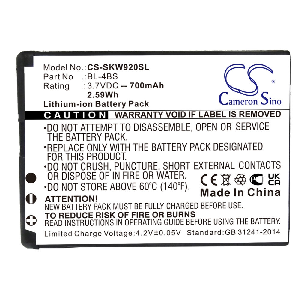 Battery Replaces BL-4BS