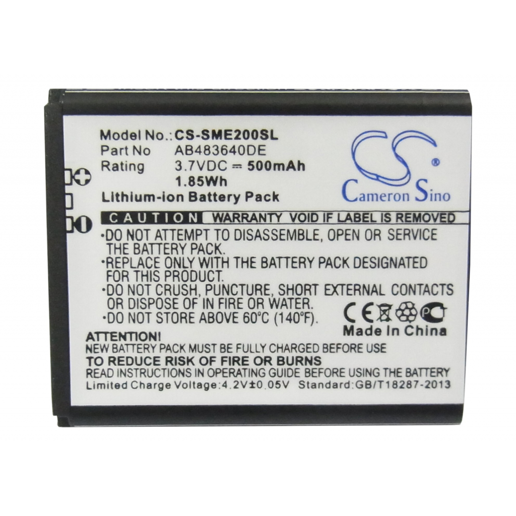 Mobile Phone Battery Samsung CS-SME200SL