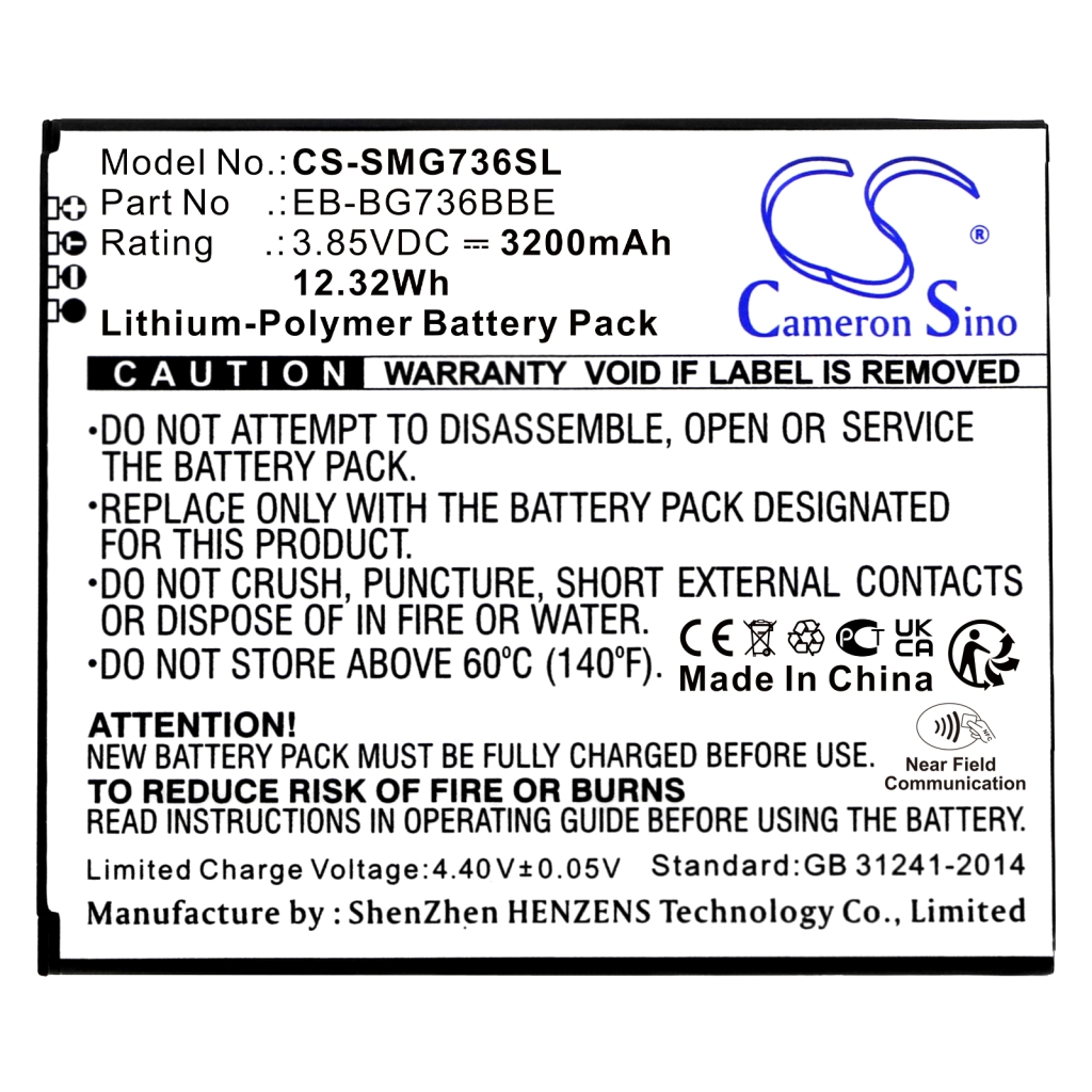 Mobile Phone Battery Samsung CS-SMG736SL