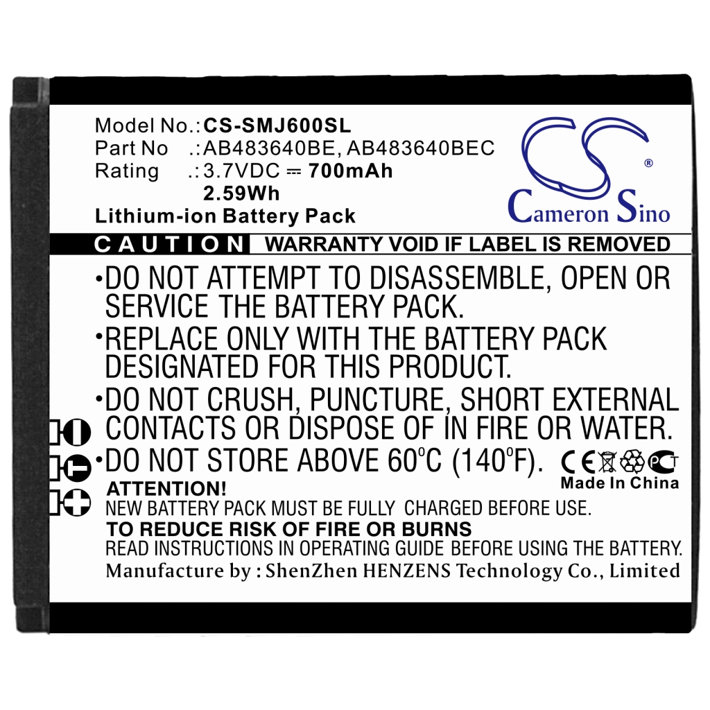 Battery Replaces AB483640BU